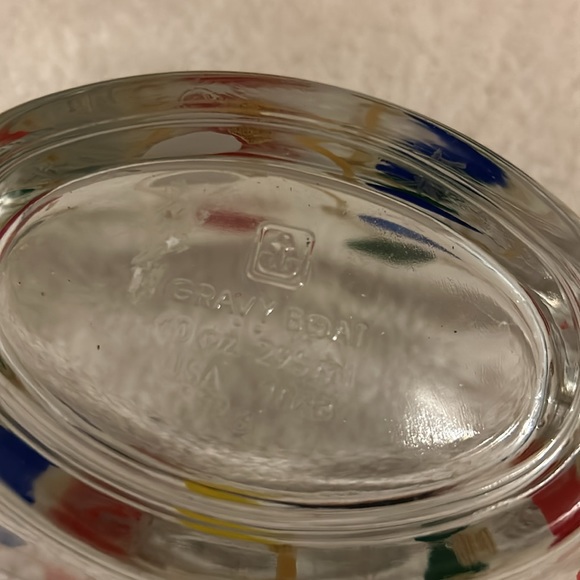 Anchor Hocking Christmas Lights gravy boat - Picture 6 of 7